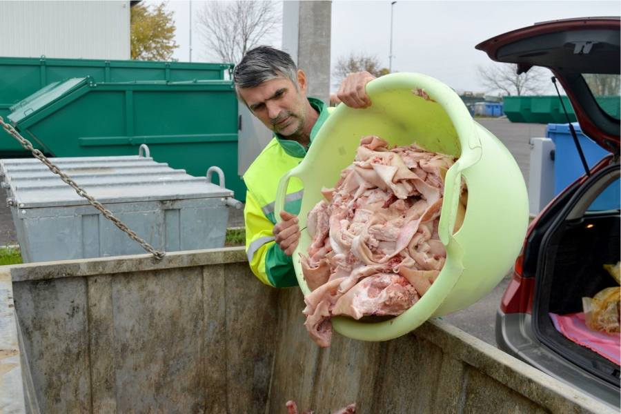 Rješenje za otpad od svinjokolje u spremnicima na Vitici